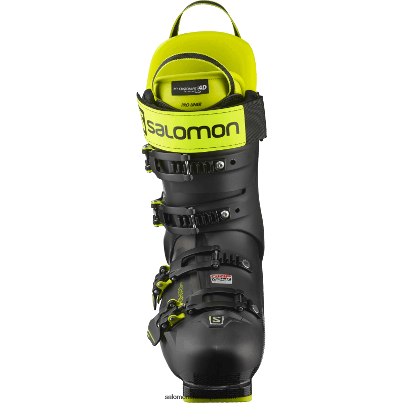 botas de pista para hombre - s/pro mv 110 Salomon 00B0PZ1231 negro/verde ácido/plata oscuro metallics05
