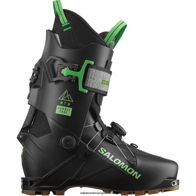 botas touring hombre - mtn cumbre pure Salomon 00B0PZ1233 negro/verde neón pastel 1/día lluvioso