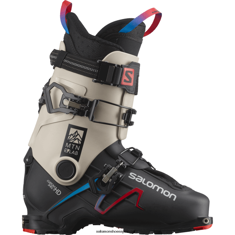 botas touring para hombre - s/lab mtn Salomon 00B0PZ1214 negro/día lluvioso/rojo