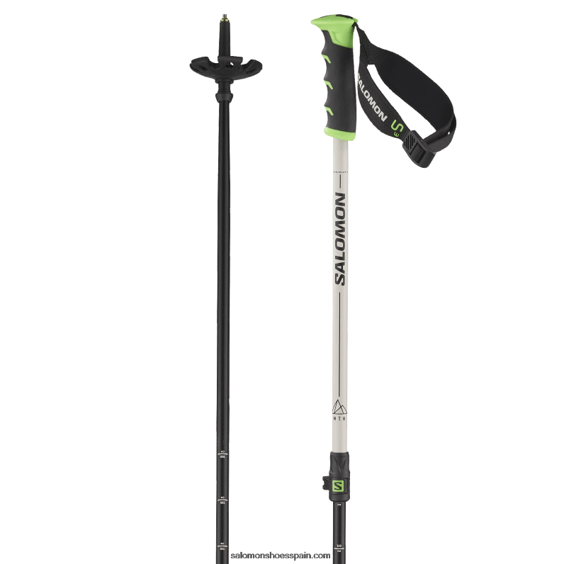 Bastones alpinos para hombre - mtn alu s3 Salomon 00B0PZ1247 día lluvioso/verde