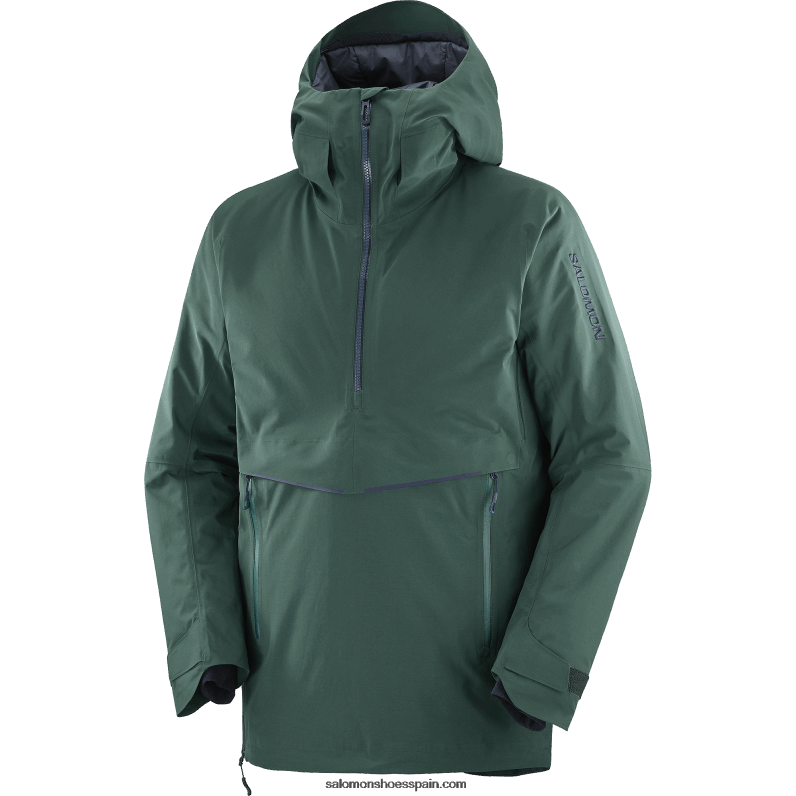 Chaqueta con capucha y aislamiento para hombre - Gravity gore-tex anorak Salomon 00B0PZ557 pino ponderosa/cielo nocturno