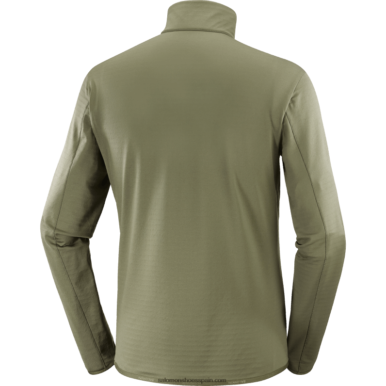 capa intermedia de hombre con media cremallera - essential lightwarm Salomon 00B0PZ547 hoja de uva
