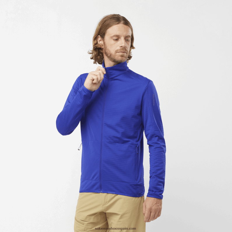 chaqueta de capa intermedia con cremallera completa para hombre - essential lightwarm Salomon 00B0PZ554 navegar por la web