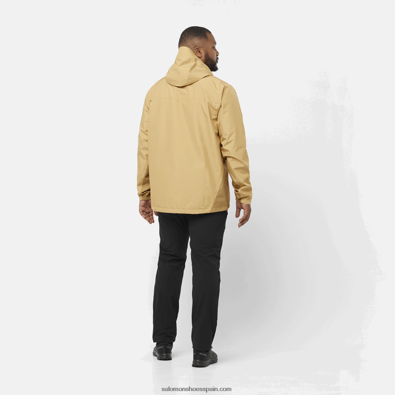 chaqueta de capa intermedia para hombre con capucha - contorno híbrido para todas las estaciones Salomon 00B0PZ559 profundo negro