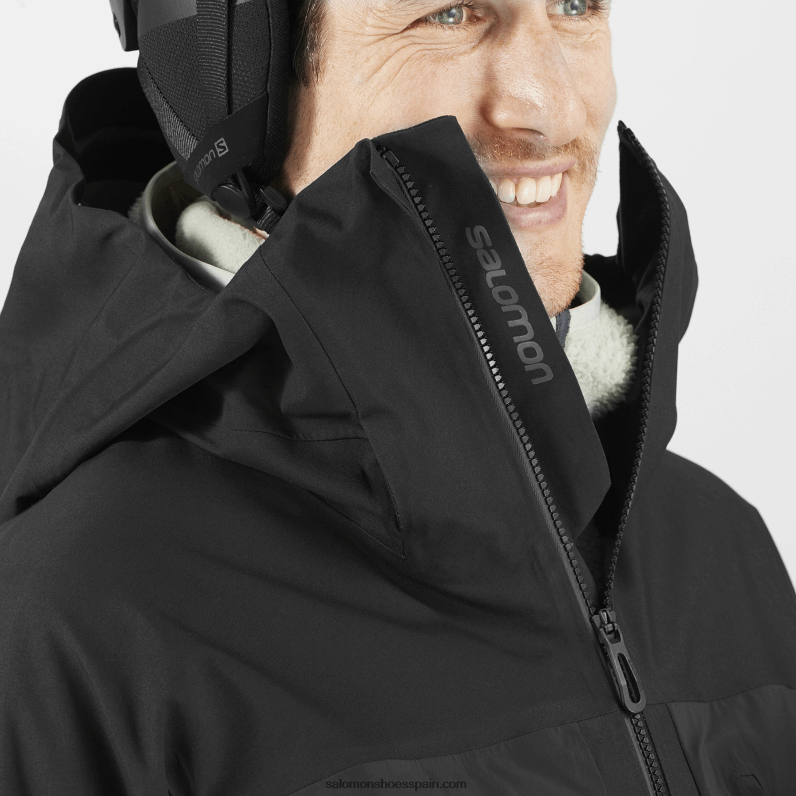 chaqueta shell para hombre - stance 3l long Salomon 00B0PZ550 profundo negro