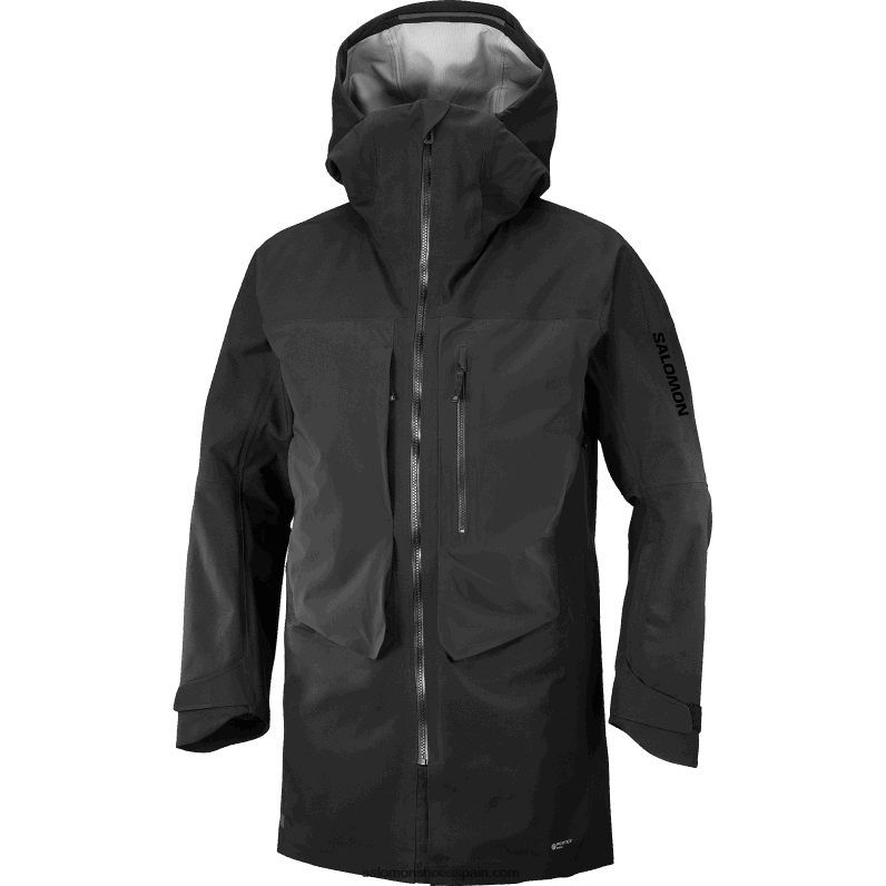 chaqueta shell para hombre - stance 3l long Salomon 00B0PZ550 profundo negro