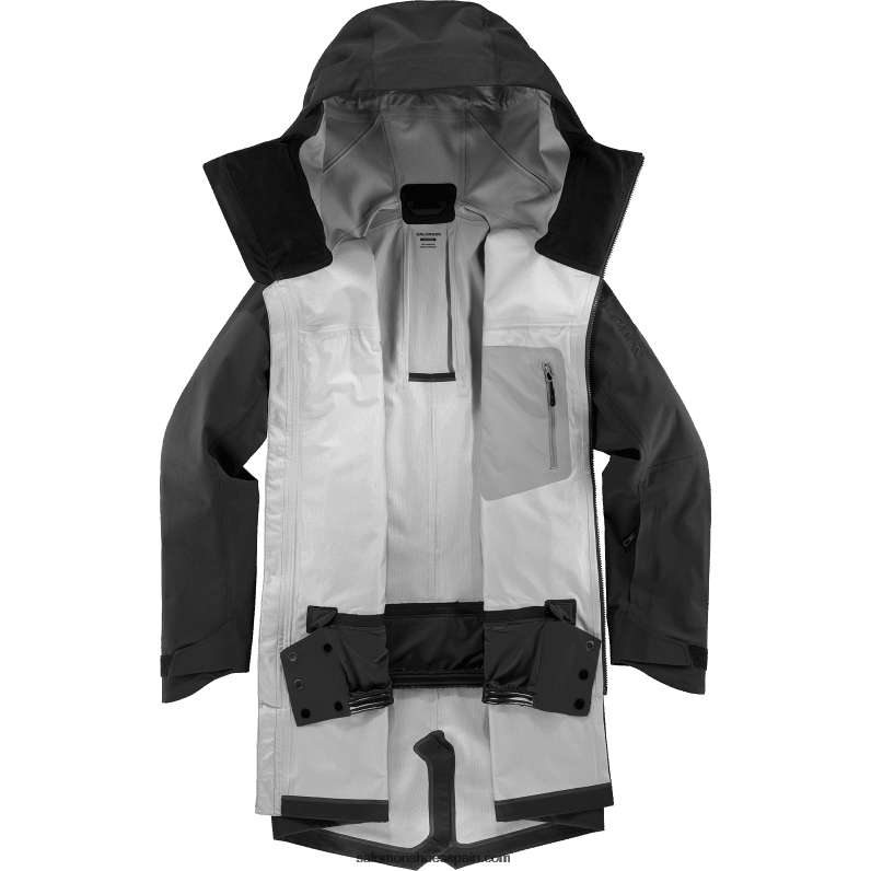 chaqueta shell para hombre - stance 3l long Salomon 00B0PZ550 profundo negro