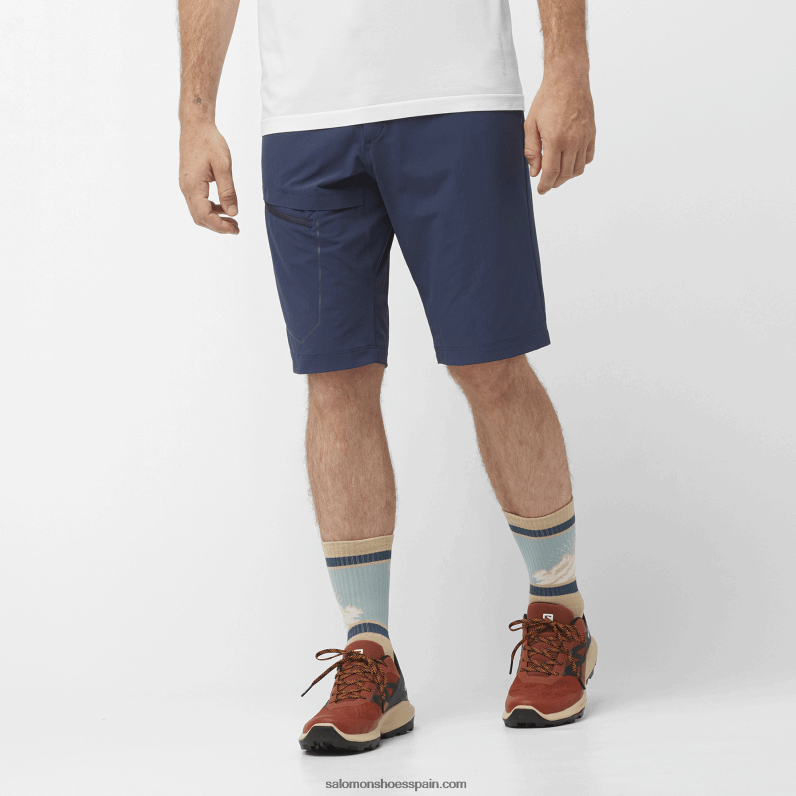 pantalones cortos de hombre - caminante Salomon 00B0PZ297 iris azul marino