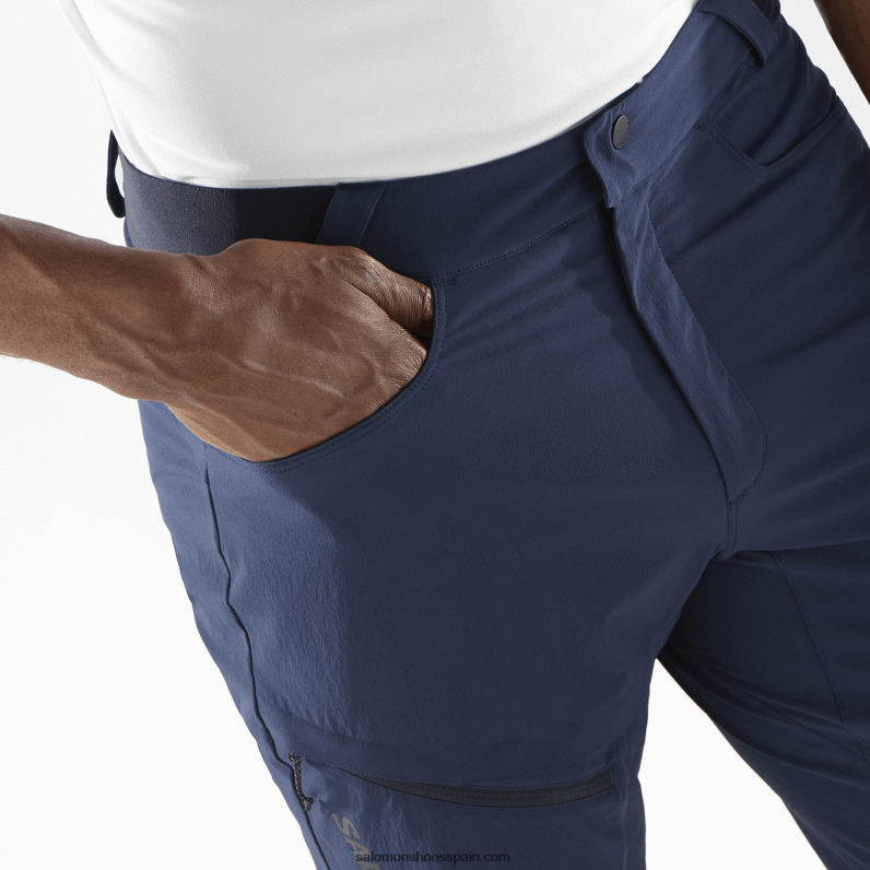 pantalones cortos de hombre - caminante Salomon 00B0PZ297 iris azul marino