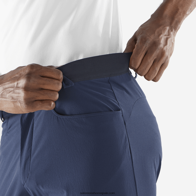 pantalones cortos de hombre - caminante Salomon 00B0PZ297 iris azul marino