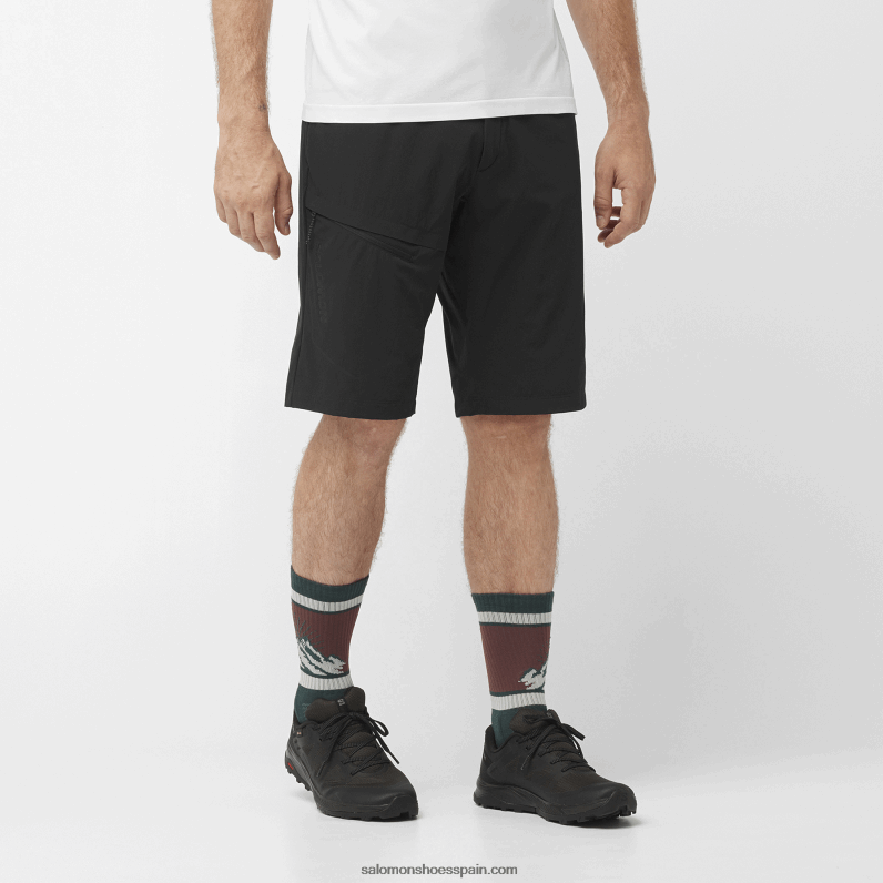 pantalones cortos de hombre - caminante Salomon 00B0PZ298 profundo negro