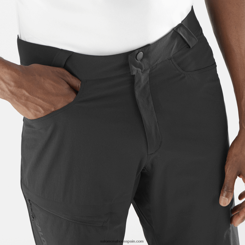 pantalones cortos de hombre - caminante Salomon 00B0PZ298 profundo negro