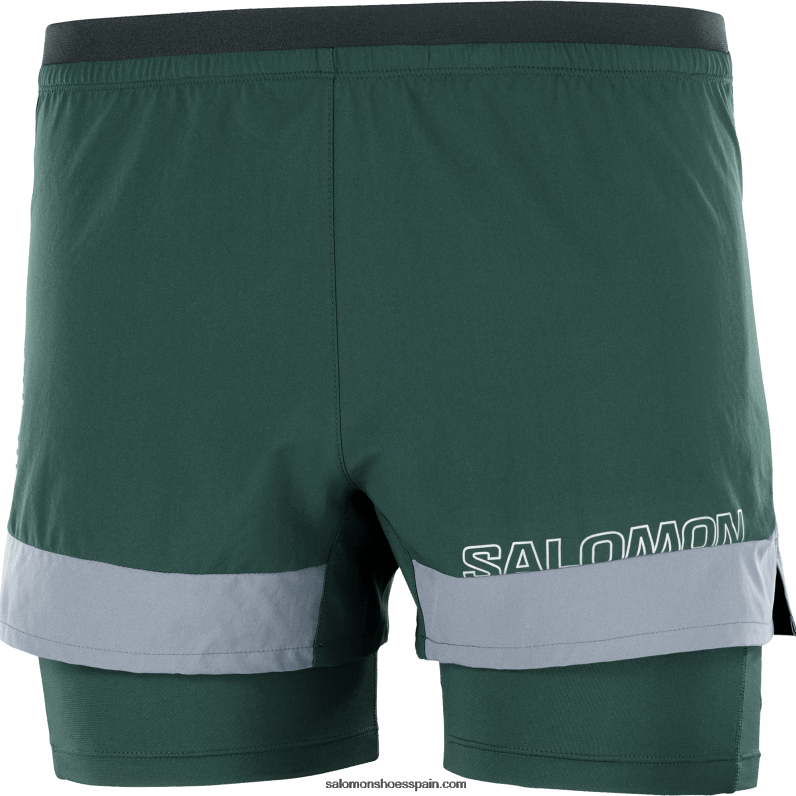 pantalones cortos de hombre - cruz 2in1 Salomon 00B0PZ282 pino ponderosa/sombra tranquila