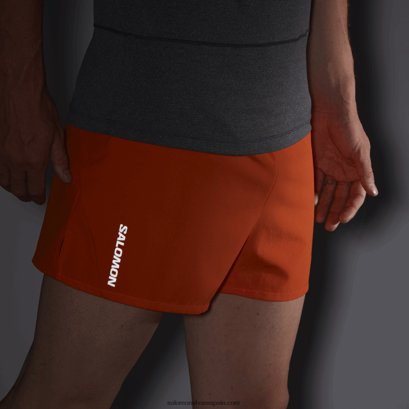 pantalones cortos de hombre - cruz 3 Salomon 00B0PZ268 ibis escarlata