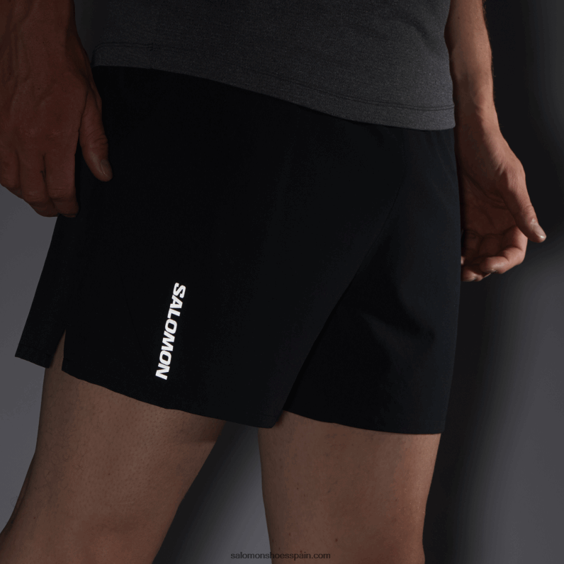 pantalones cortos de hombre - cruz 5 Salomon 00B0PZ272 profundo negro
