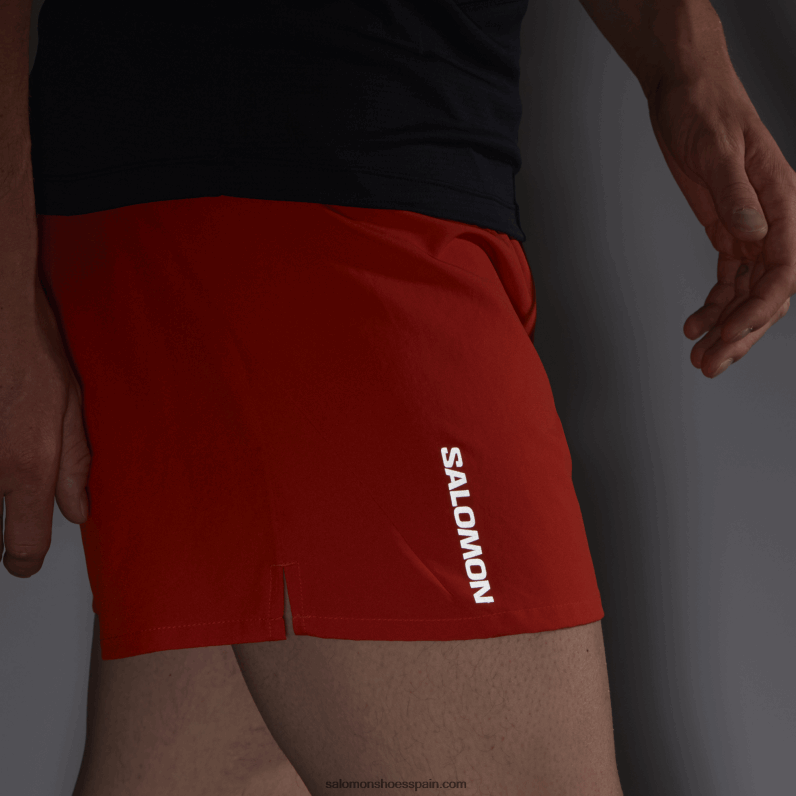 pantalones cortos de hombre - cruz 5 Salomon 00B0PZ275 rojo fuego