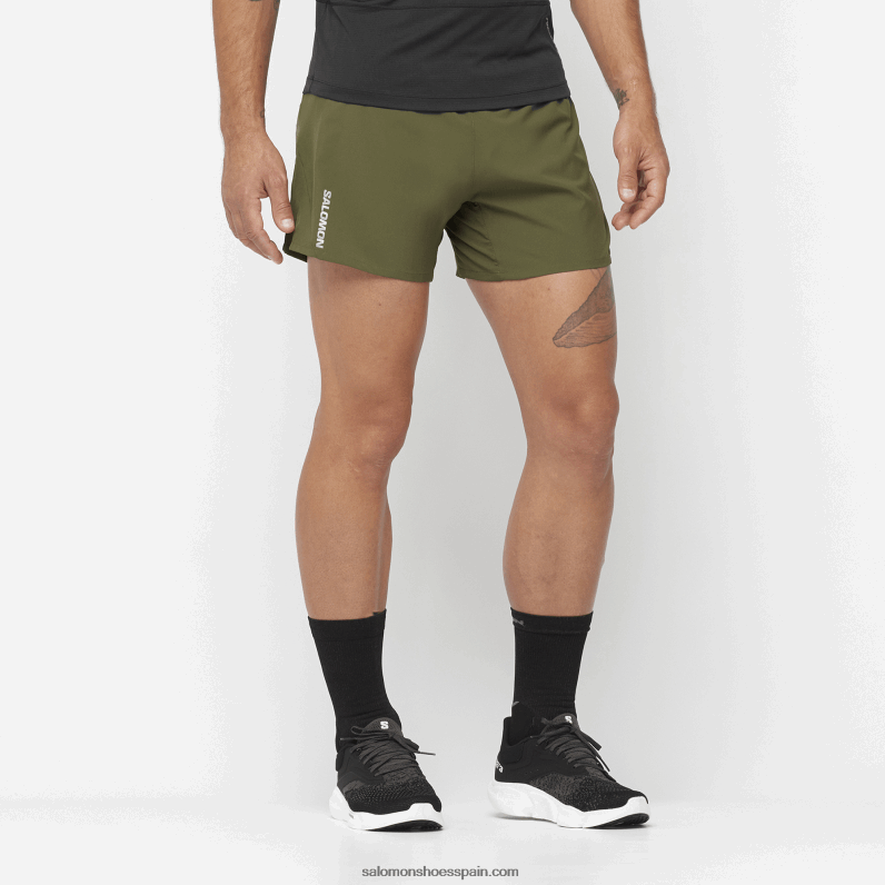 pantalones cortos de hombre - cruz 5 Salomon 00B0PZ276 hoja de uva