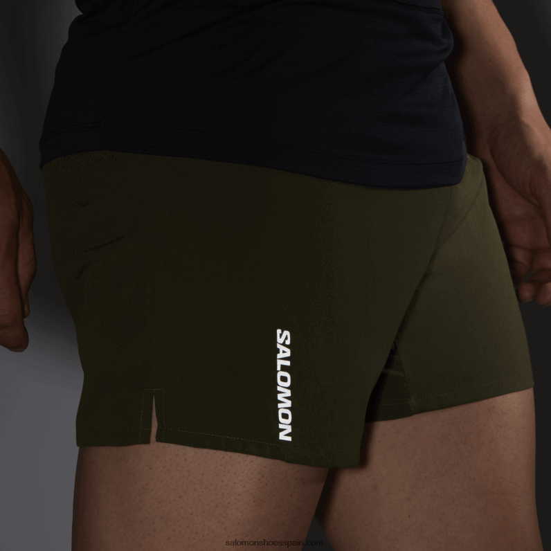 pantalones cortos de hombre - cruz 5 Salomon 00B0PZ276 hoja de uva