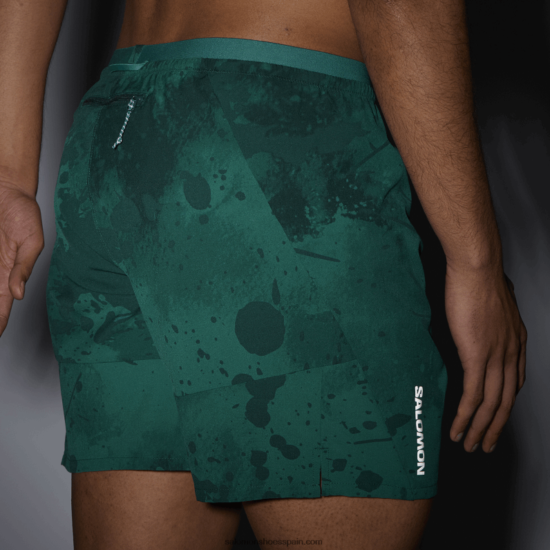 pantalones cortos de hombre - cruz 7 Salomon 00B0PZ296 pacifico/ao/pino ponderosa