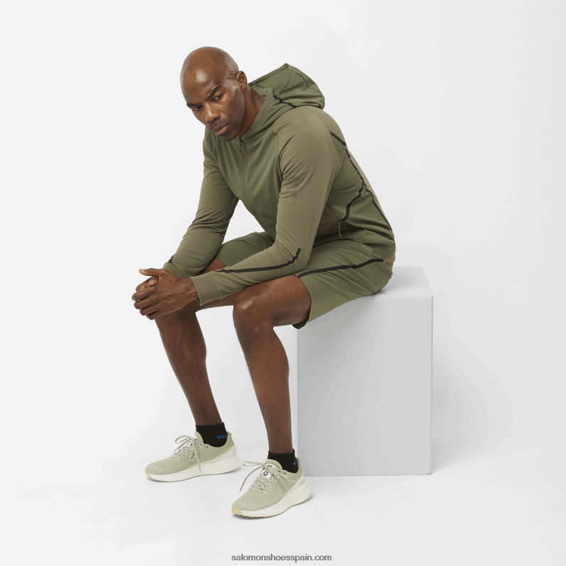 pantalones cortos de hombre - runlife Salomon 00B0PZ262 hoja de uva