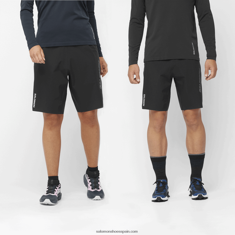 pantalones cortos de hombre - sendero bonatti Salomon 00B0PZ259 profundo negro