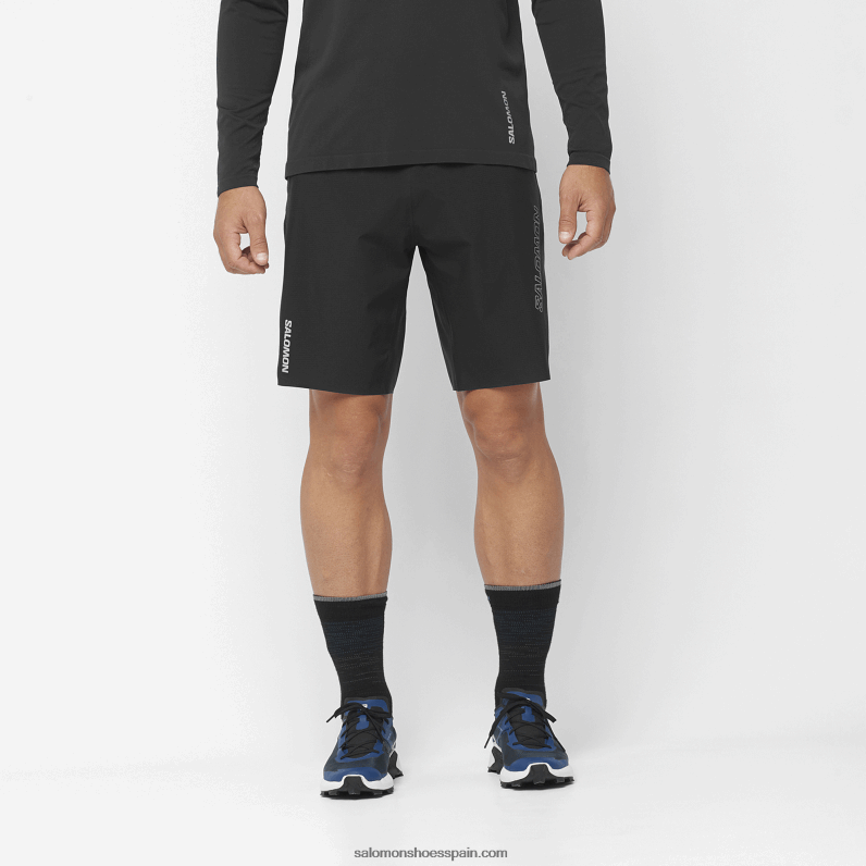 pantalones cortos de hombre - sendero bonatti Salomon 00B0PZ259 profundo negro