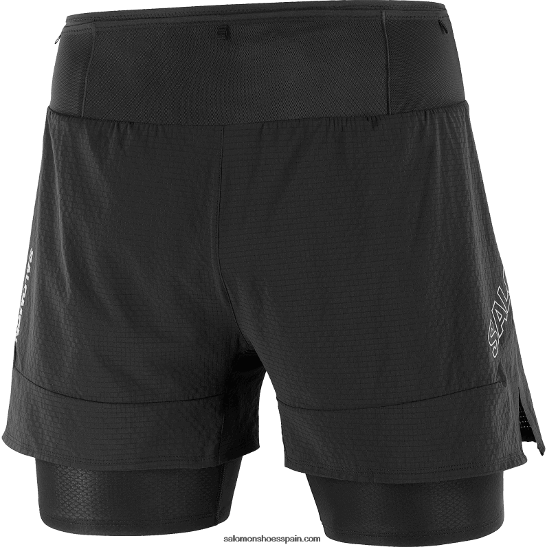 pantalones cortos de hombre - sense aero 2in1 Salomon 00B0PZ292 profundo negro