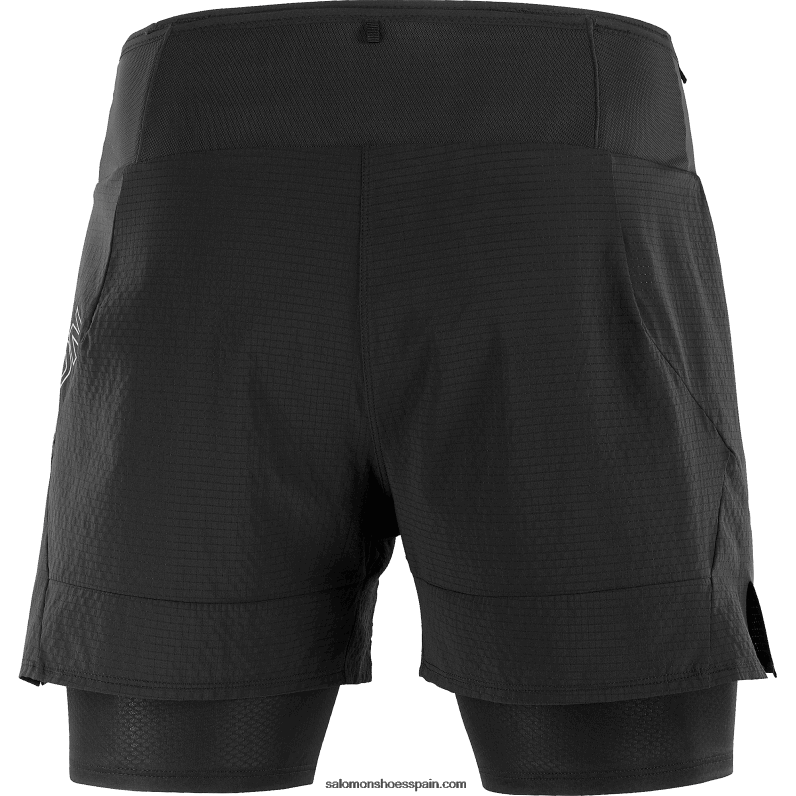 pantalones cortos de hombre - sense aero 2in1 Salomon 00B0PZ292 profundo negro