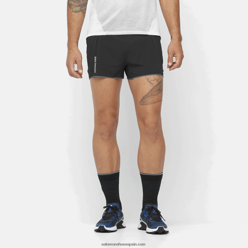 pantalones cortos de hombre - sense aero 3 Salomon 00B0PZ288 profundo negro