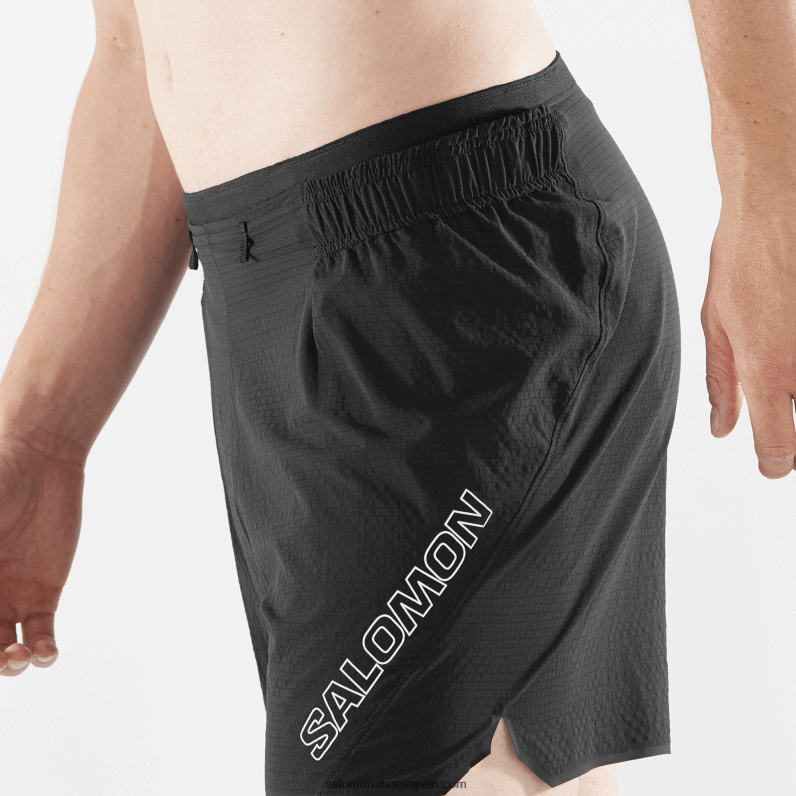 pantalones cortos de hombre - sense aero 5 Salomon 00B0PZ289 profundo negro