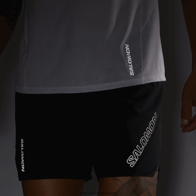 pantalones cortos de hombre - sense aero 5 Salomon 00B0PZ289 profundo negro