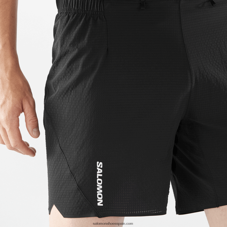 pantalones cortos de hombre - sense aero 7 Salomon 00B0PZ285 profundo negro
