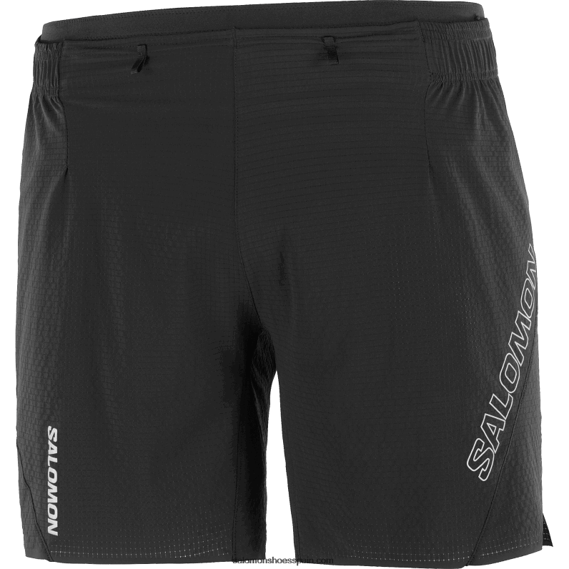 pantalones cortos de hombre - sense aero 7 Salomon 00B0PZ285 profundo negro