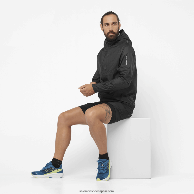 pantalones cortos de hombre - twinskin cruzado Salomon 00B0PZ300 negro