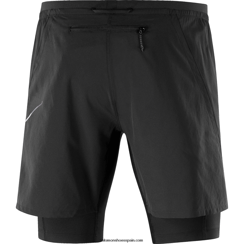 pantalones cortos de hombre - twinskin cruzado Salomon 00B0PZ300 negro