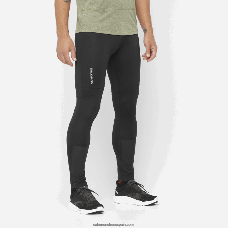 mallas de hombre - cross run Salomon 00B0PZ253 profundo negro