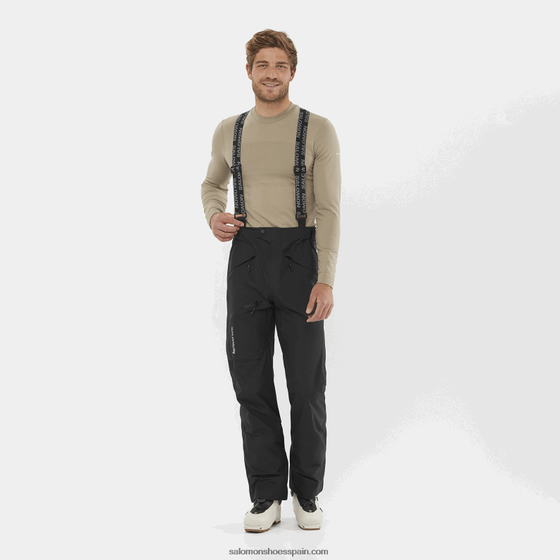 pantalones de hombre - mtn gore-tex Salomon 00B0PZ256 profundo negro