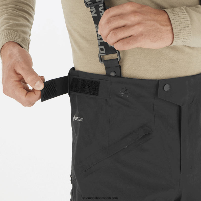 pantalones de hombre - mtn gore-tex Salomon 00B0PZ256 profundo negro