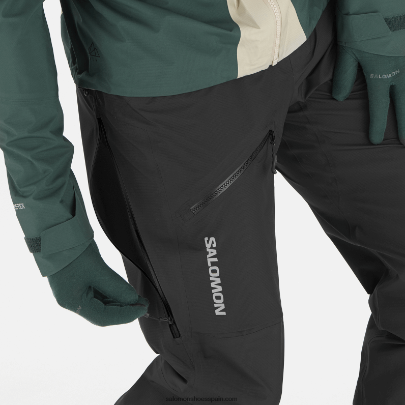 pantalones de hombre - mtn gore-tex Salomon 00B0PZ256 profundo negro
