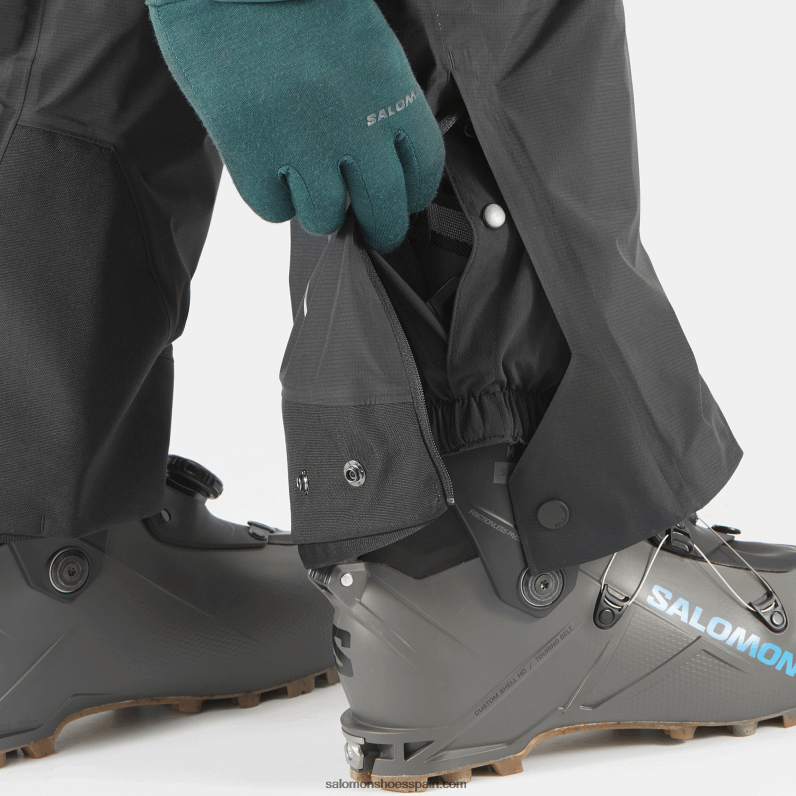 pantalones de hombre - mtn gore-tex Salomon 00B0PZ256 profundo negro