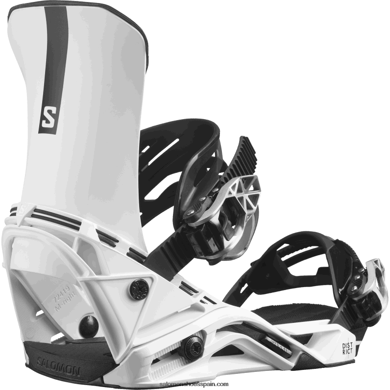 fijaciones de snowboard para hombre - district Salomon 00B0PZ603 blanco
