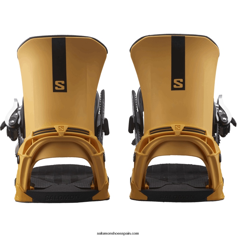 fijaciones de snowboard para hombre - district Salomon 00B0PZ604 amarillo dorado