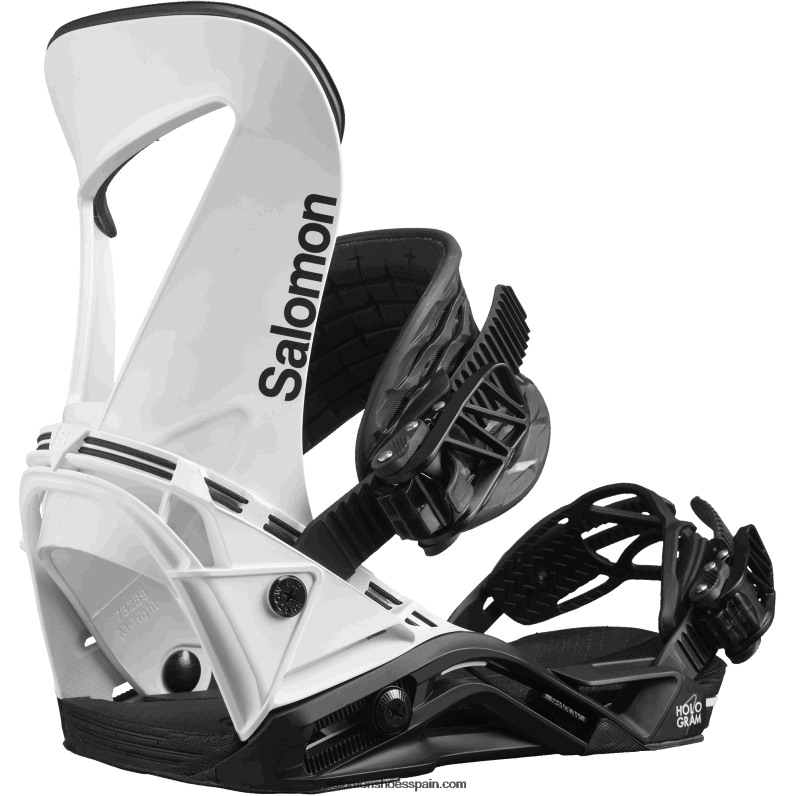 fijaciones de snowboard para hombre - holograma Salomon 00B0PZ615 blanco negro