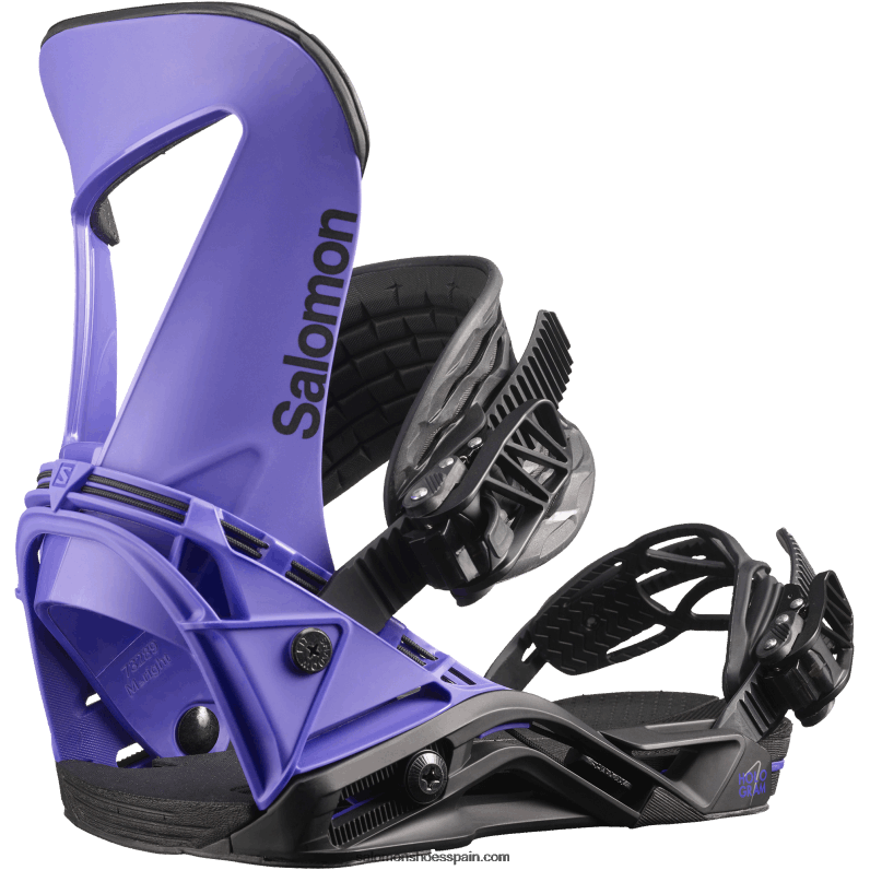 fijaciones de snowboard para hombre - holograma Salomon 00B0PZ617 morado/negro