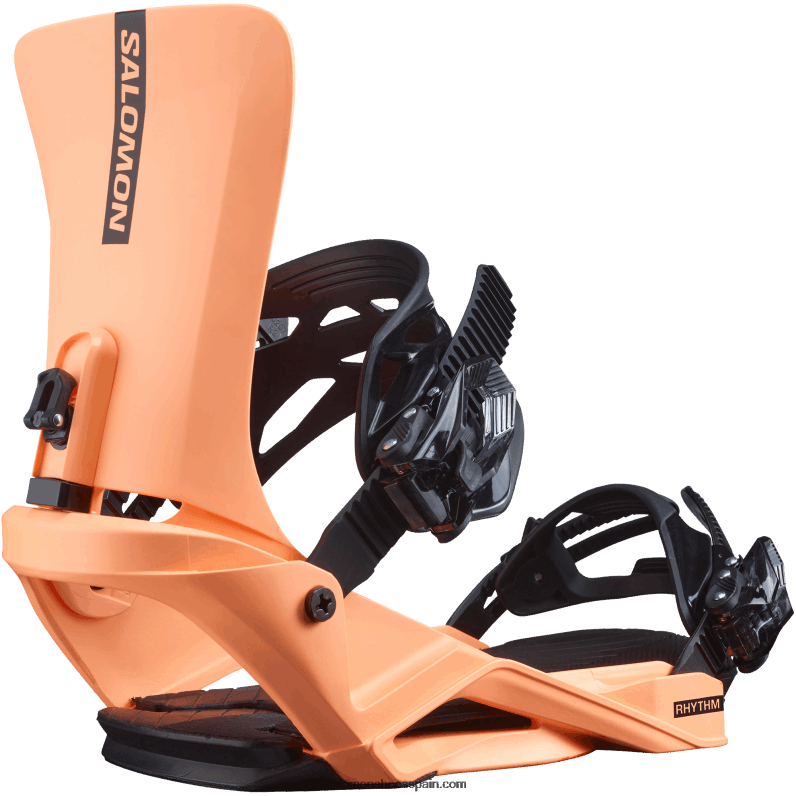 fijaciones de snowboard para hombre - ritmo Salomon 00B0PZ605 naranja neón