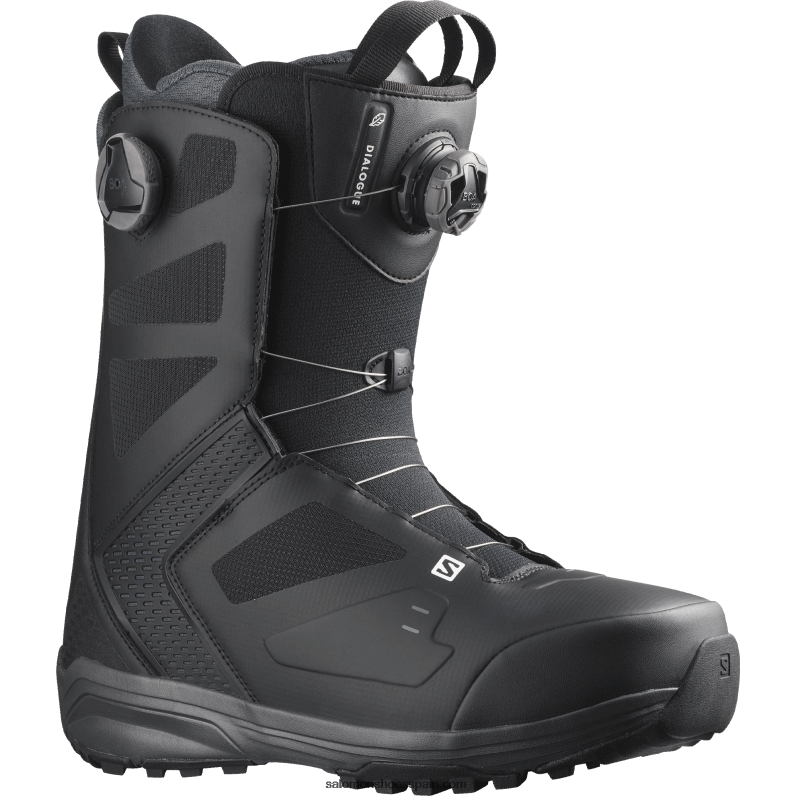 botas de snowboard para hombre - dialog dual boa wide jp Salomon 00B0PZ594 negro/imán