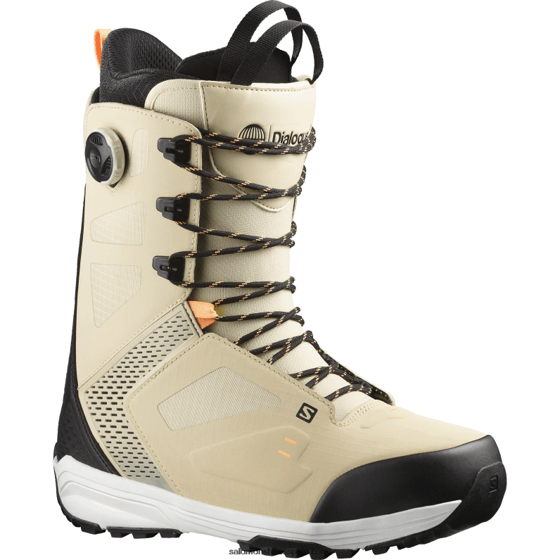 botas de snowboard para hombre - dialog lace sj boa Salomon 00B0PZ585 niebla/negro/blanco