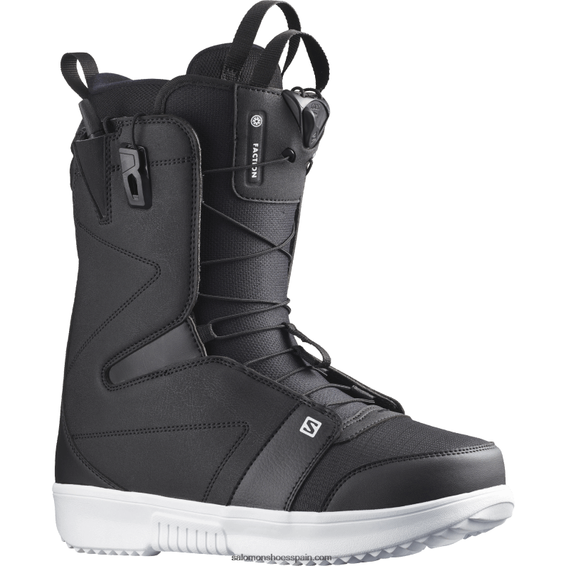 botas de snowboard para hombre - facción Salomon 00B0PZ1111 blanco negro