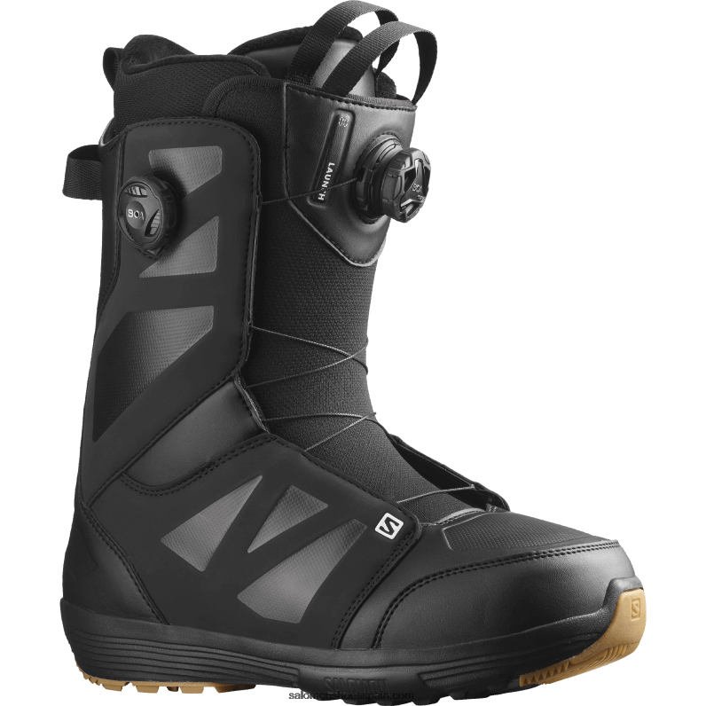 botas de snowboard para hombre - launch boa sj boa Salomon 00B0PZ589 blanco negro