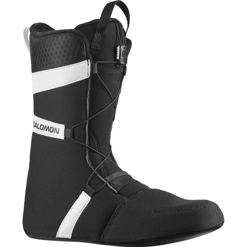 botas de snowboard para hombre - launch lace sj boa Salomon 00B0PZ597 blanco negro